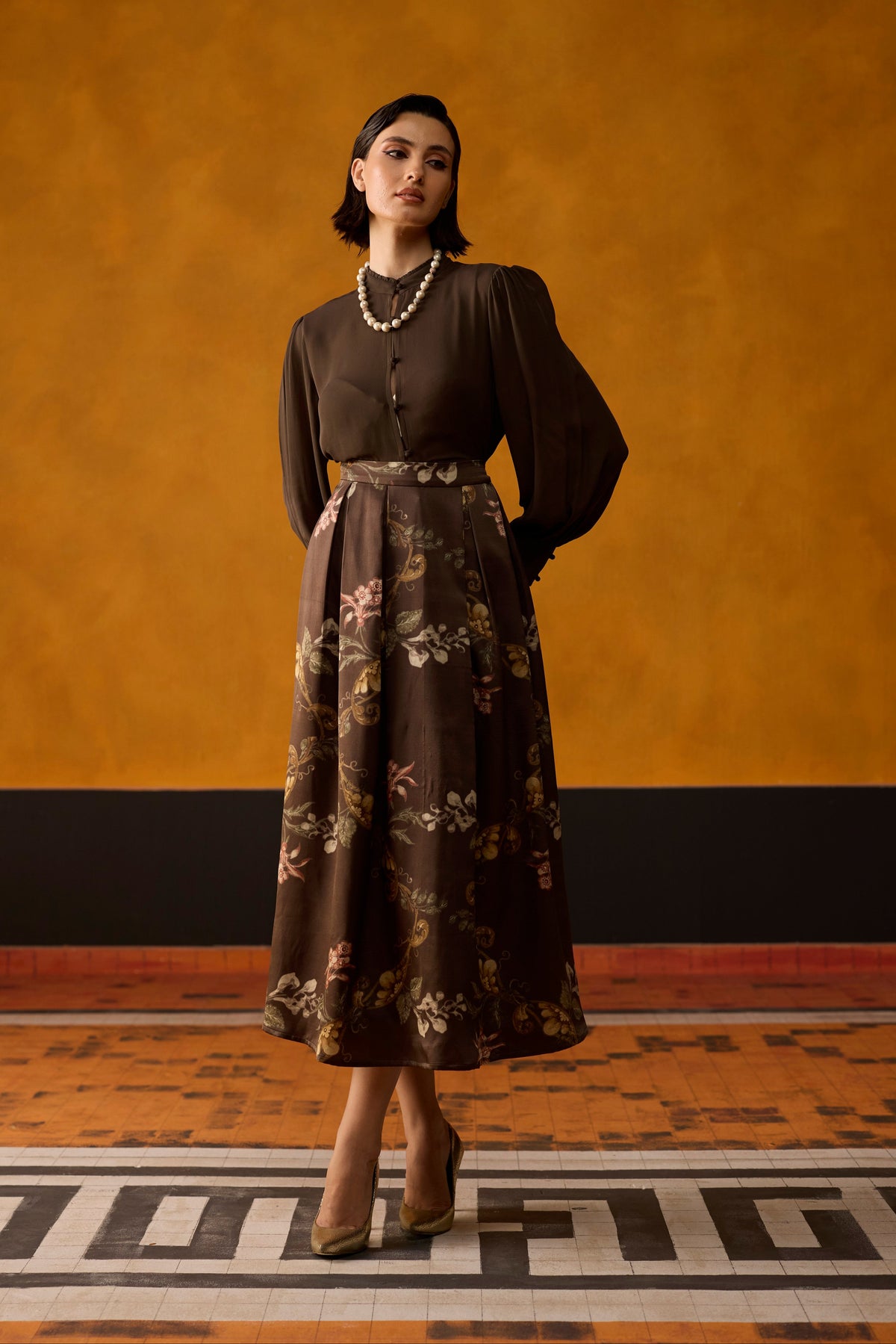 Amara Top- Brown