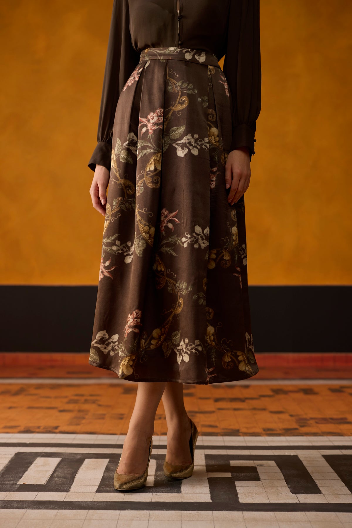 Amara Co-ord set- Brown