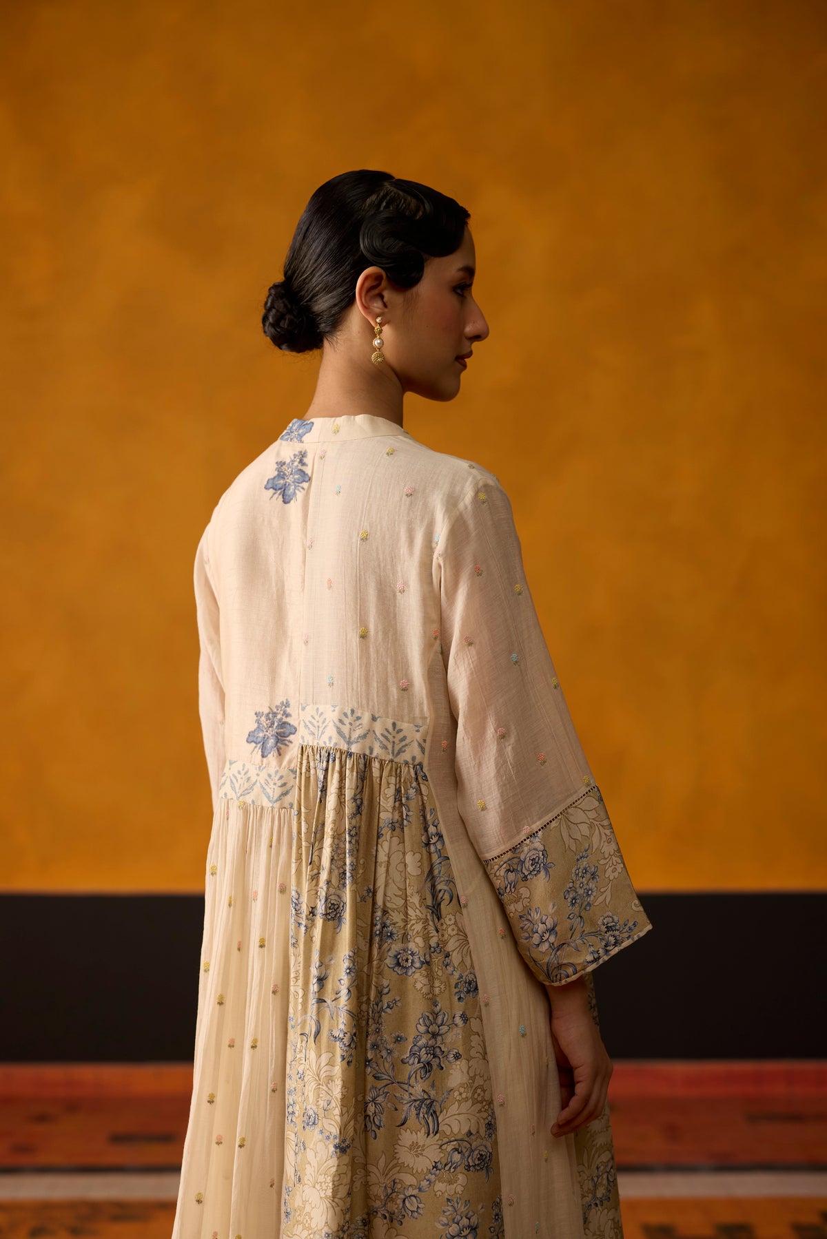 Raye Tunic- Blue and Beige