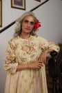 Chowa Kurta - Ecru and Pink