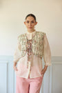 Bsetu Gillet - Off White And Pink