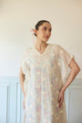 Chiaro Kaftan - Off White And Blue
