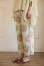 Dorai Pant - Off White And Pink