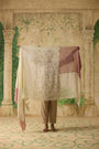 Zinnia Dupatta - Pink And Beige