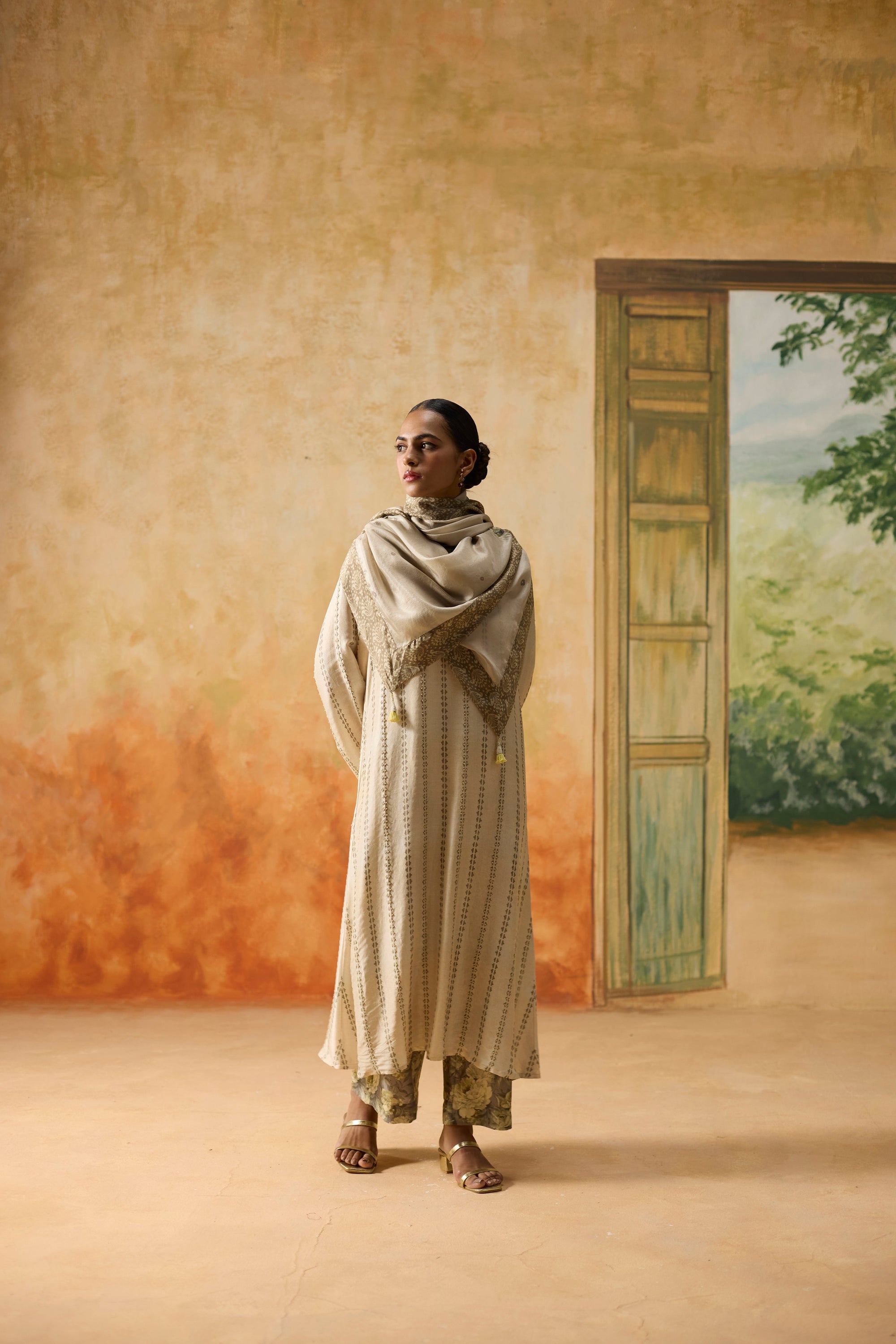 Heath Kurta Set - Beige