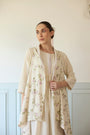 Iris Kurta - Off White And Purple