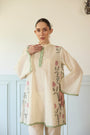 Kigiku Kurta - Off White And Purple
