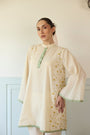 Kigiku Kurta - Off White And Yellow