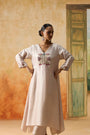 Orchid Kurta - Light Grey