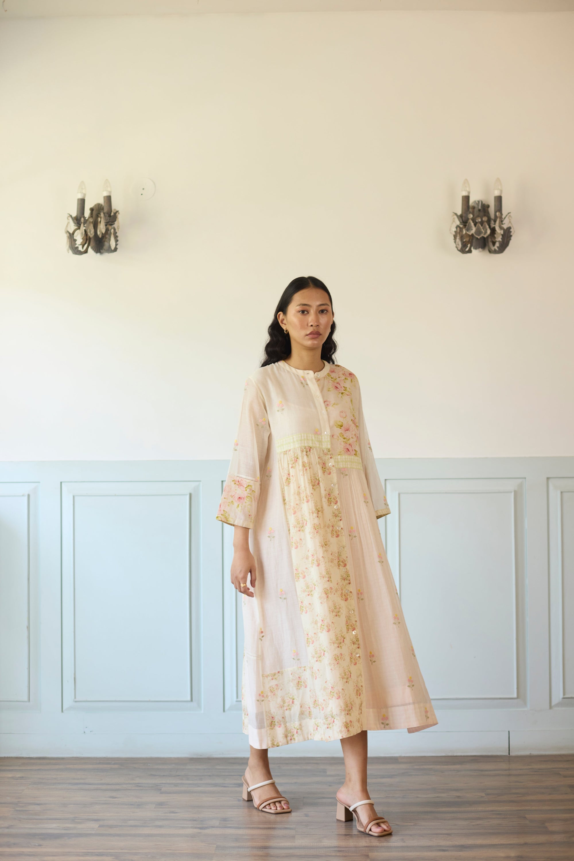 Raye Tunic - Off White And Pink