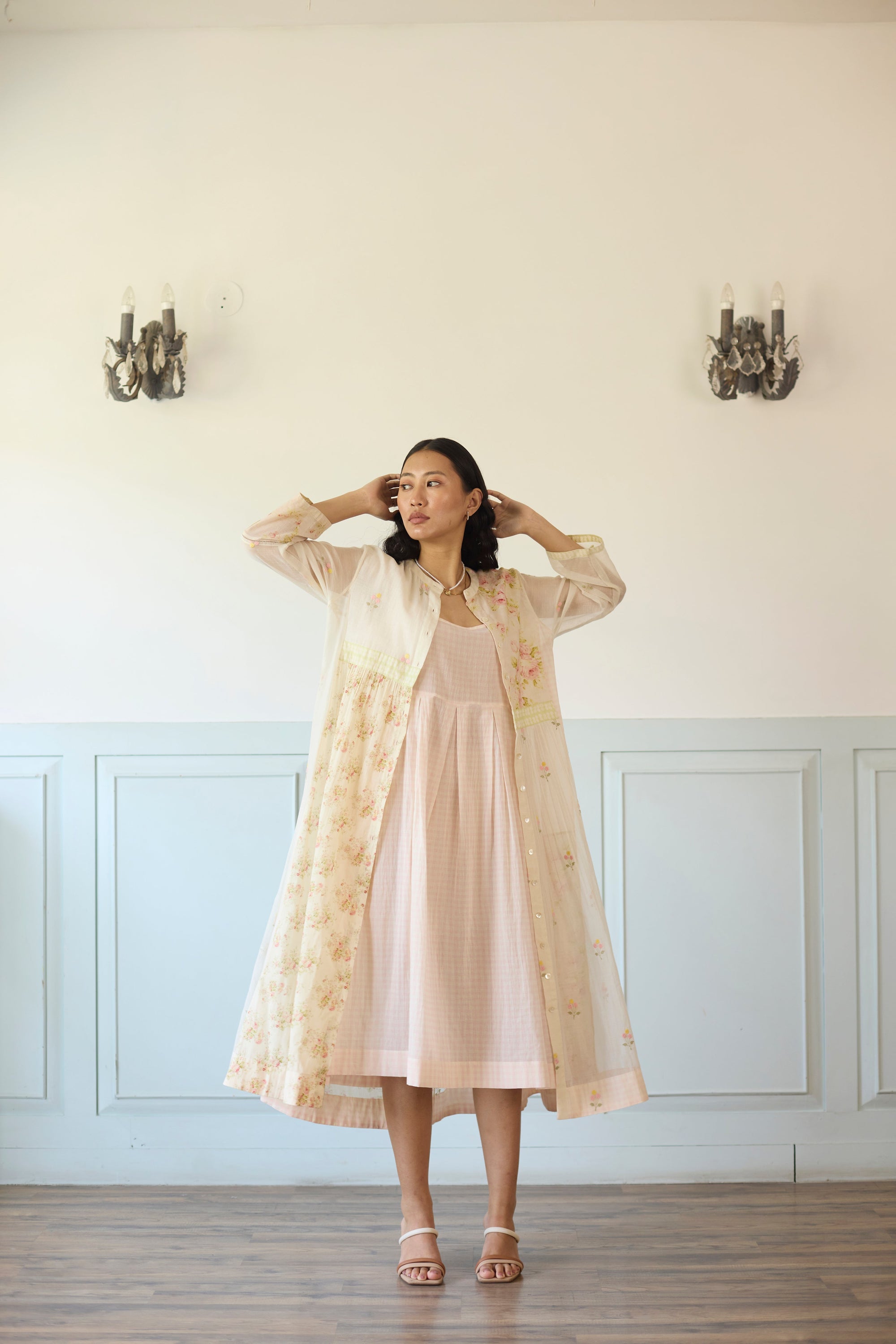 Raye Tunic - Off White And Pink