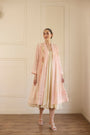 Amane Slip Dress - Off White And Pink